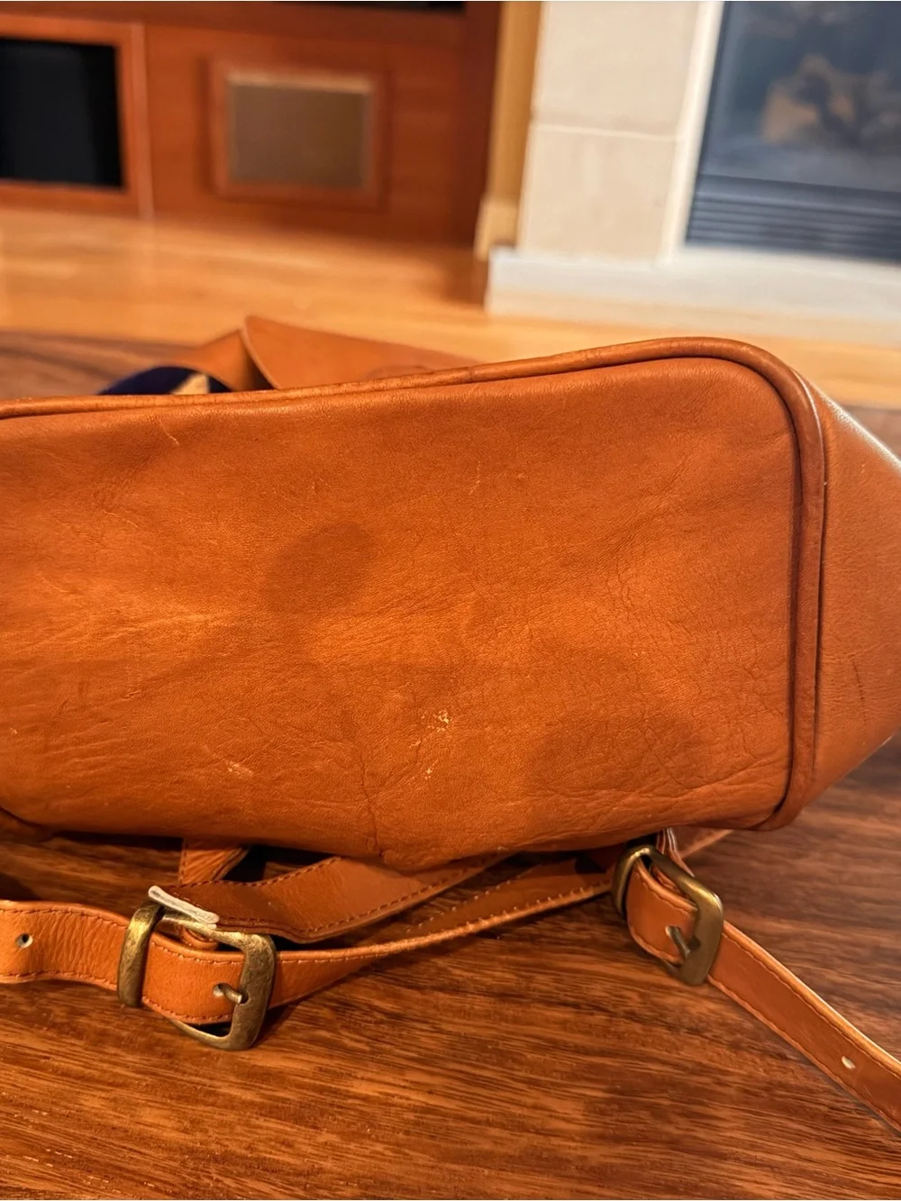 Malqui Artesanias Leather-Trim Hippie/Boho Backpack Homemade in Ecuador